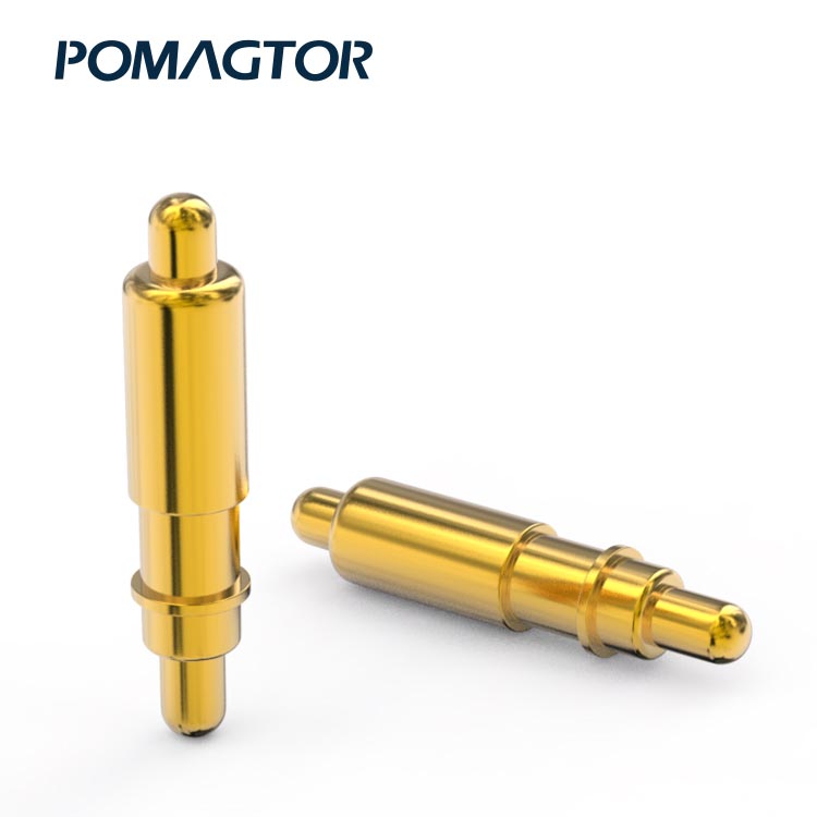 Double Headed Pogo Pin 1.8*8.6mm Stroke2.3mm(Per Contact): 100-150gf -40~150°C 1A 12V