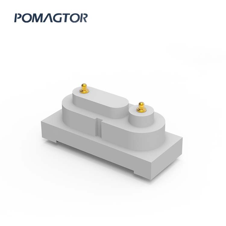 DIP Pogo pin connector 2Pin Stroke0.5mm(Per Contact): 80±15gf -30~85°C 1A 5V