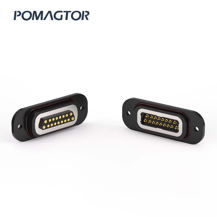 Magnetic connector 17Pin Male and female connector -30~85°C 3A 24V