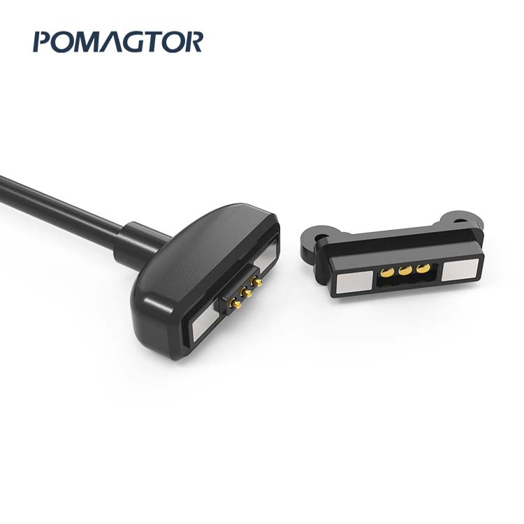 Magnetic data line 3Pin Collector charging cable -30~80°C 2A 5V