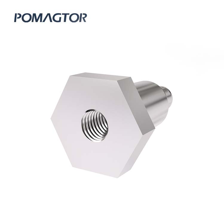 Metal Turning Parts Pogo Pin 9.5*15.9mm Stroke2.5mm(Per Contact): 160±30gf -30~85°C