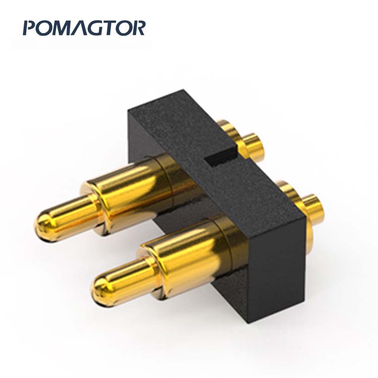DIP Pogo pin connector 2Pin Stroke1.0mm(Per Contact): 35±20gf -30~85°C 1A 36V