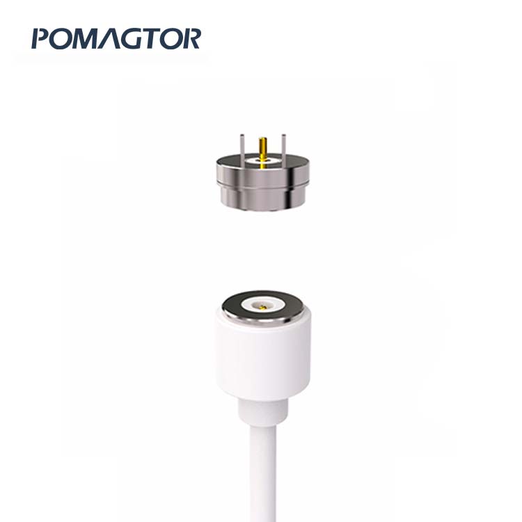 Magnetic data line 10mm 2Pin Power bank charging cable for water cup -30~85°C 3A 5V