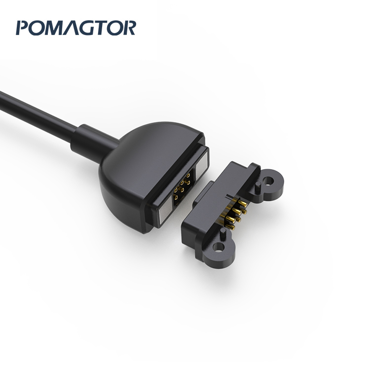Magnetic data line 6Pin Medical device connection cable -30~85°C 3A 5V