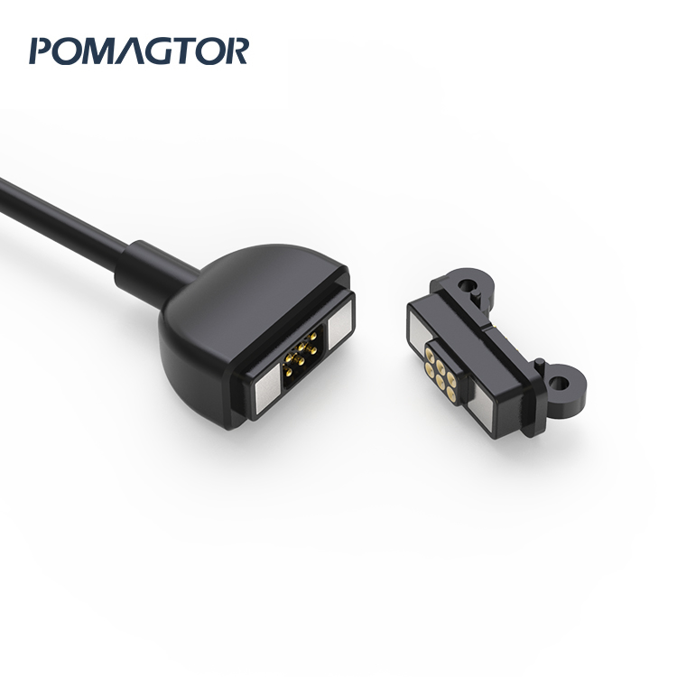 Magnetic data line 6Pin Medical device connection cable -30~85°C 3A 5V