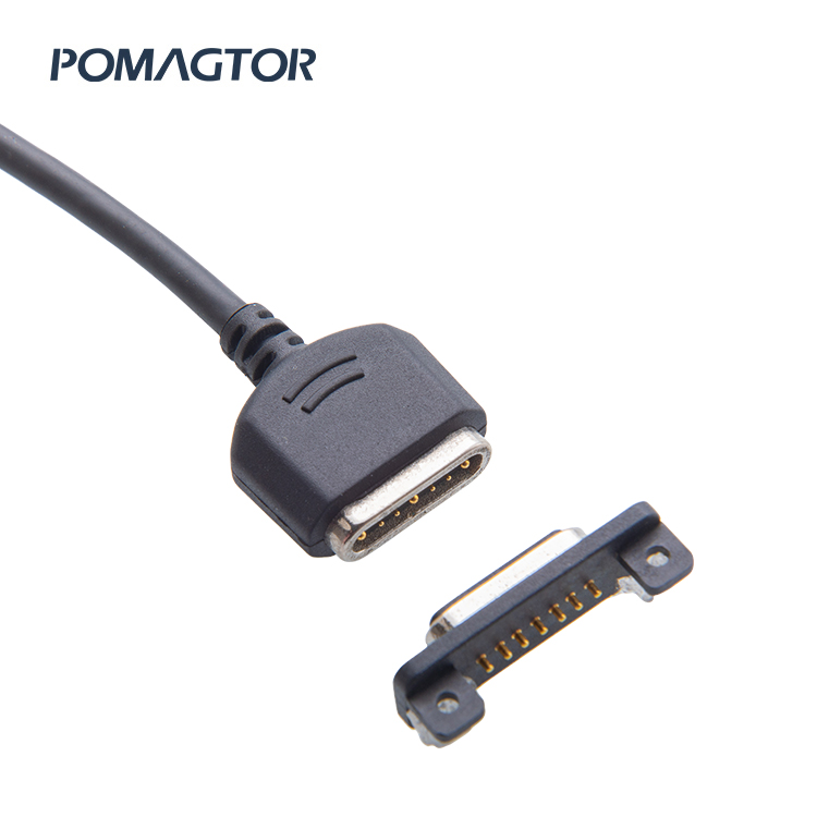 Magnetic data line 7Pin Medical device connection cable -30~85°C 3A 5V