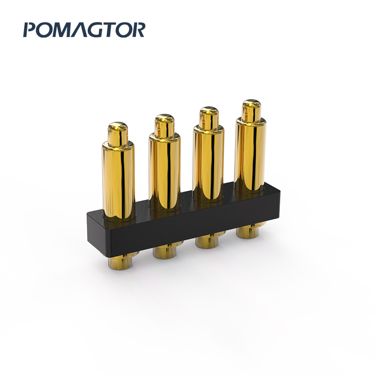 DIP Pogo pin connector 3Pin Stroke0.6mm(Per Contact): 60±5gf -30~85°C 1A 12V