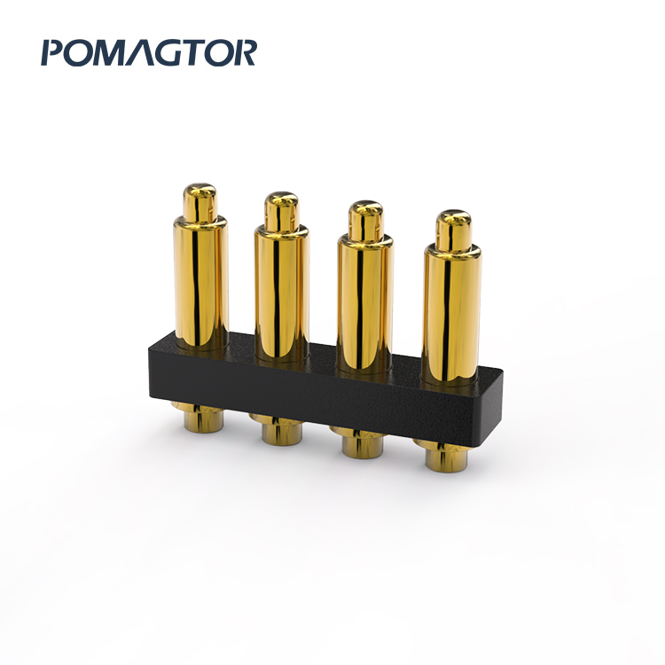 DIP Pogo pin connector 3Pin Stroke0.6mm(Per Contact): 60±5gf -30~85°C 1A 12V