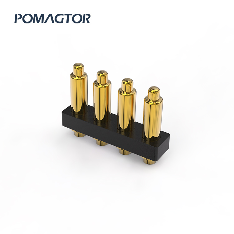 DIP Pogo pin connector 3Pin Stroke0.6mm(Per Contact): 60±5gf -30~85°C 1A 12V