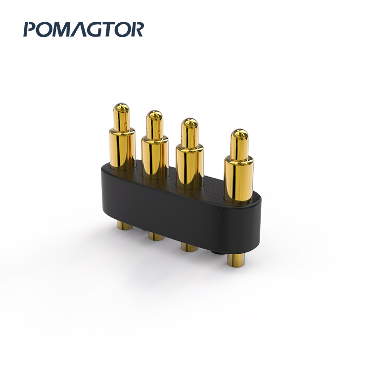 DIP Pogo pin connector 3Pin Stroke0.95mm(Per Contact): 150±5gf -30~85°C 1.5A 12V