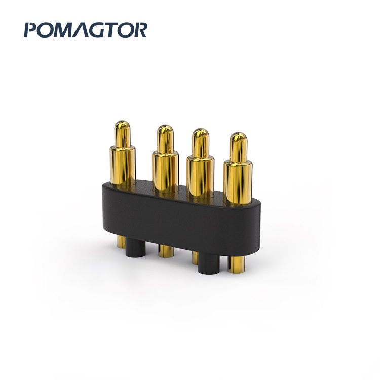 DIP Pogo pin connector 3Pin Stroke0.95mm(Per Contact): 150±5gf -30~85°C 1.5A 12V