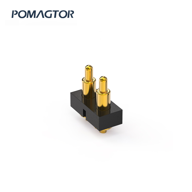 DIP Pogo pin connector 2Pin Stroke1.0mm(Per Contact): 35±20gf -30~85°C 1A 36V