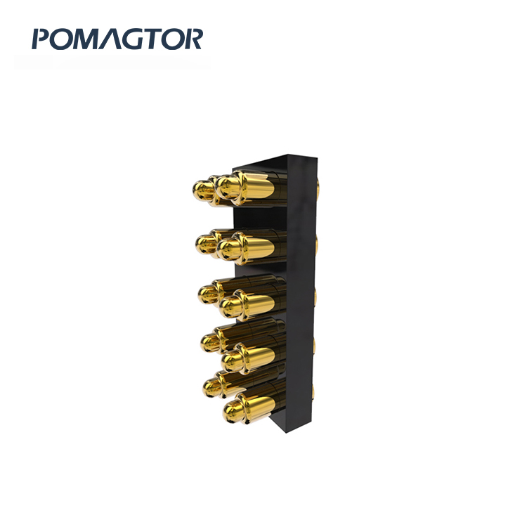 SMT Pogo pin connector 10Pin Stroke1.0mm(Per Contact): 50gfMax -30~85°C 3A 12V