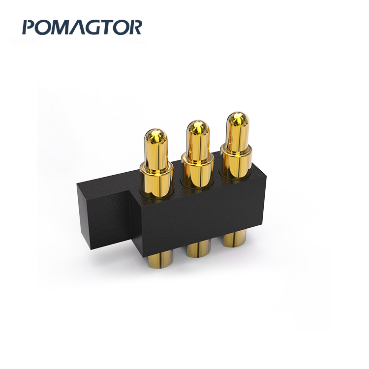 Pogo pin connector 3pin Side mounted (HY91-00140-003)