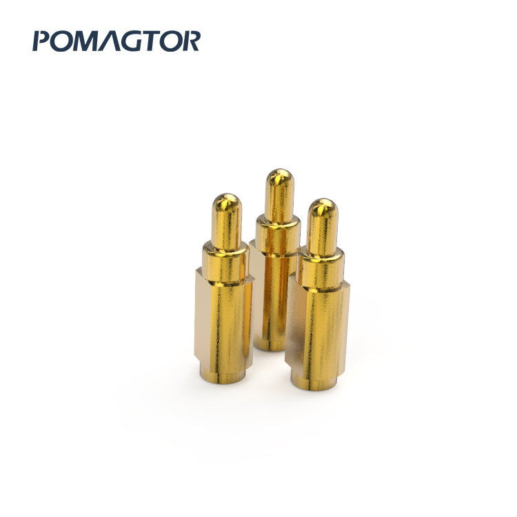 Side mounted Pogo Pin 2.0*6.2mm Stroke0.8mm(Per Contact): 150gfMax -30~85°C 1A 12V