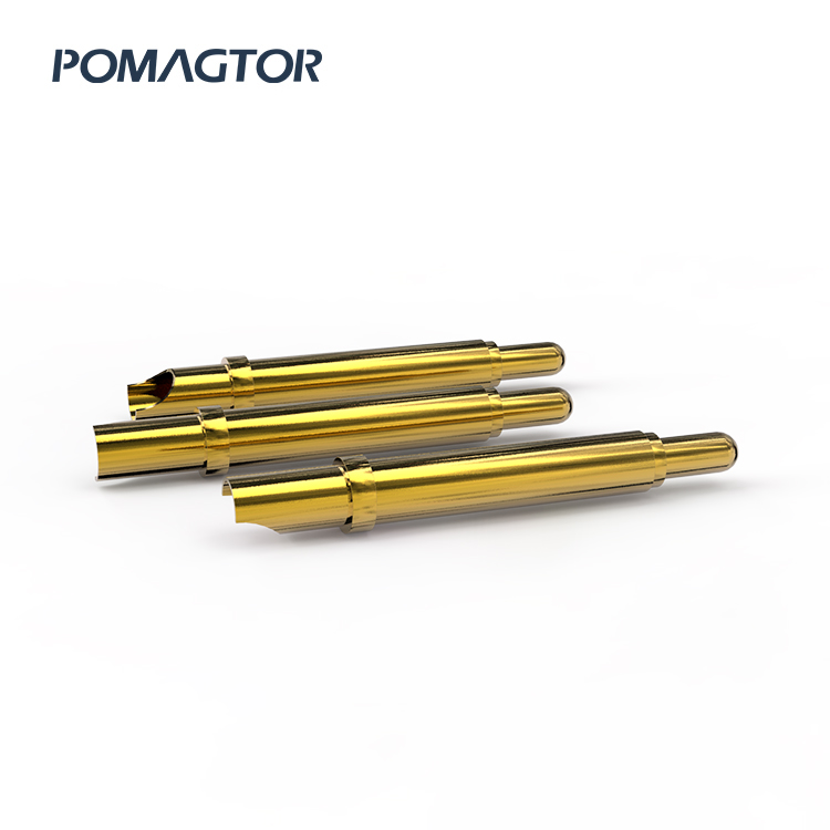 Welding Wire Type Pogo Pin 2.0*14.55mm Stroke1.0mm(Per Contact): 100±15gf -30~85°C 3A 12V