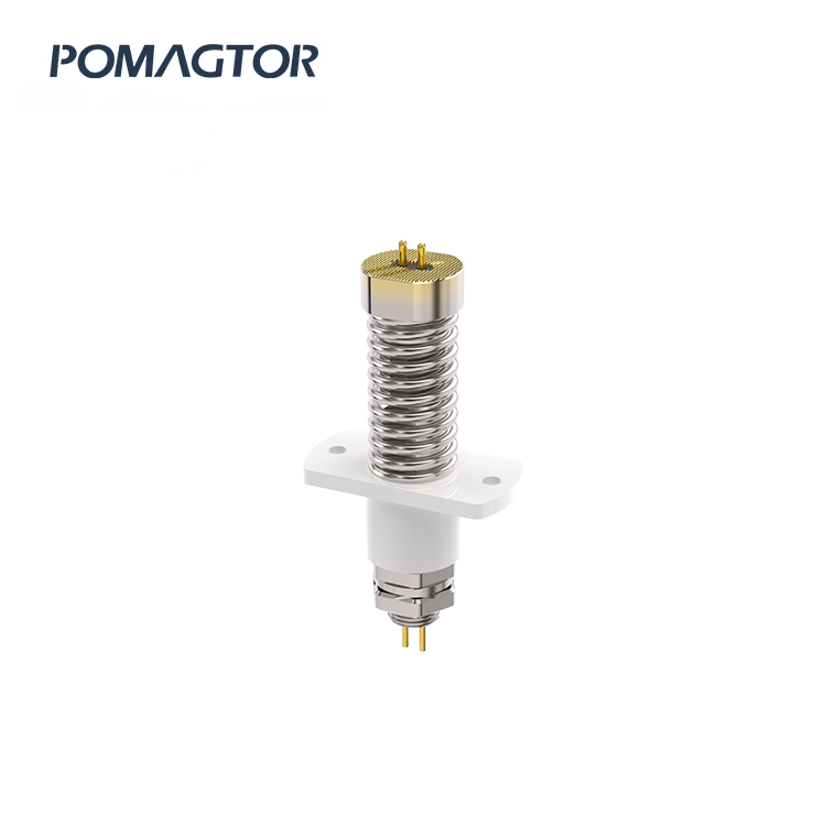 Large Current Pogo Pin 18.0*81.0mm Stroke6mm(Per Contact): 300±50gf -30~85°C 60A 220V