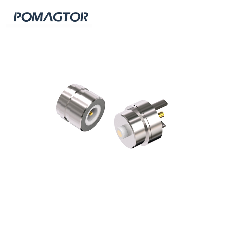Magnetic connector 6mm 2Pin Water cup magnetic suction charge -40~150°C 1A 12V