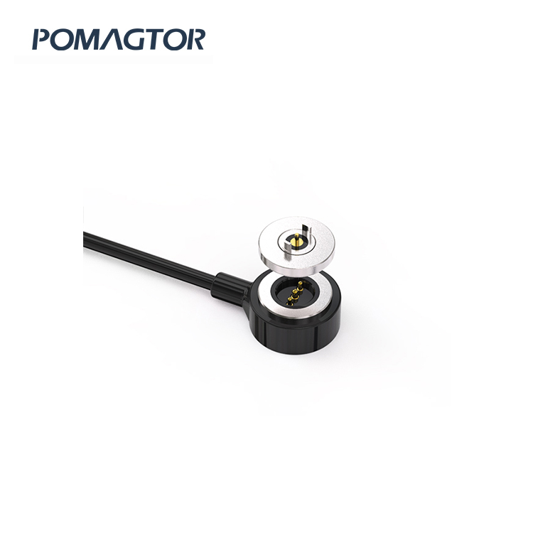 Magnetic data line 9mm 2Pin Water cup watch charging cable -40~150°C 1A 12V