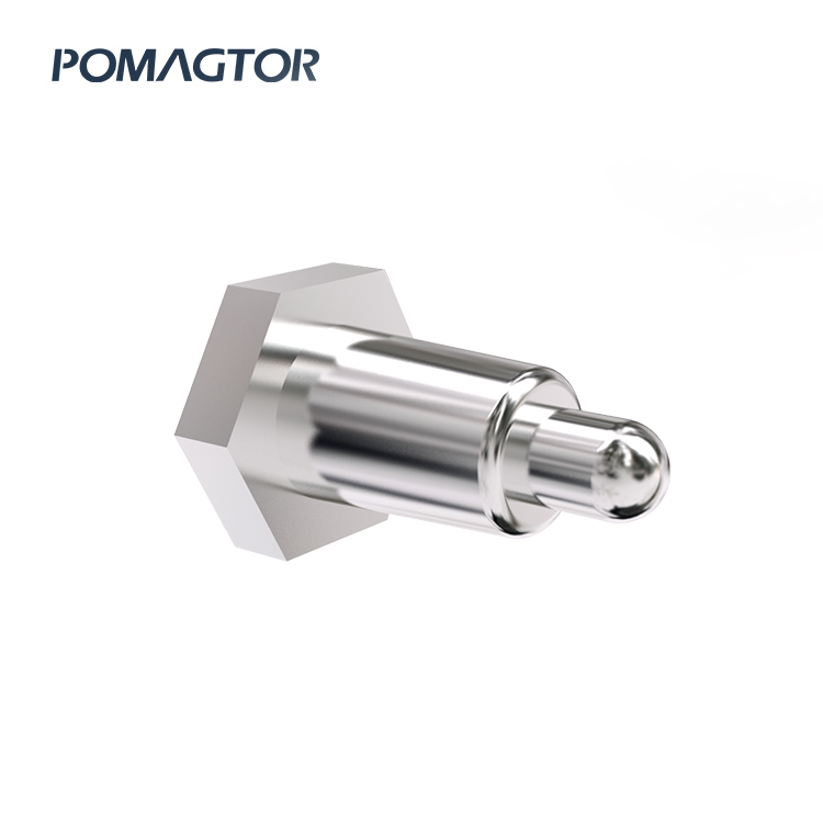 Metal Turning Parts Pogo Pin 9.5*15.9mm Stroke2.5mm(Per Contact): 160±30gf -30~85°C
