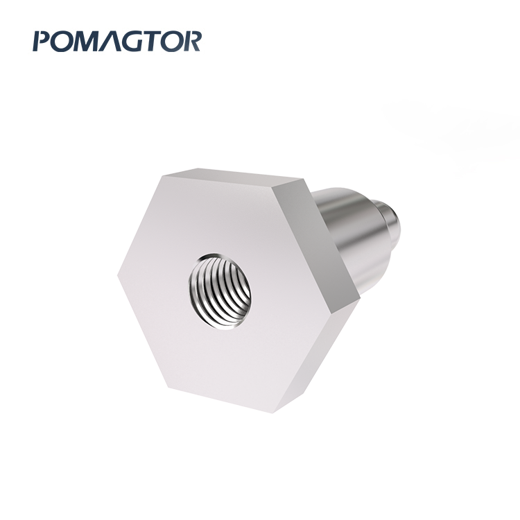 Metal Turning Parts Pogo Pin 9.5*15.9mm Stroke2.5mm(Per Contact): 160±30gf -30~85°C