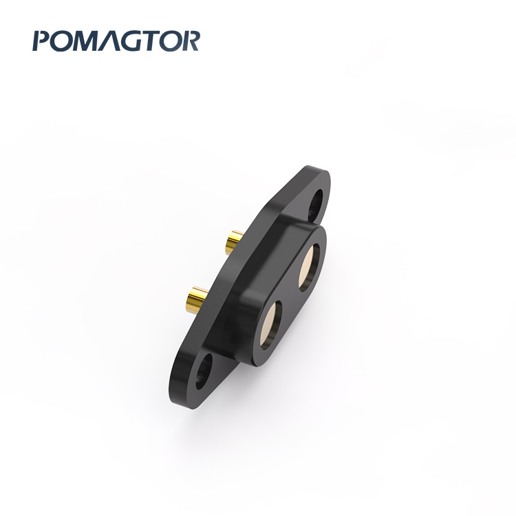 DIP Pogo pin connector 2Pin Stroke1.0mm(Per Contact): 60±15gf -30~85°C 5A 24V