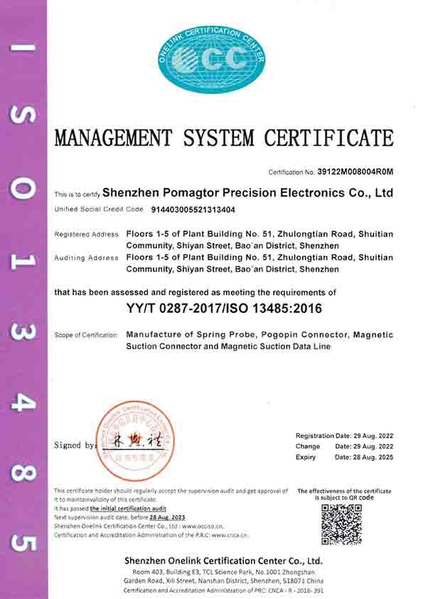 ISO13485 Certificate