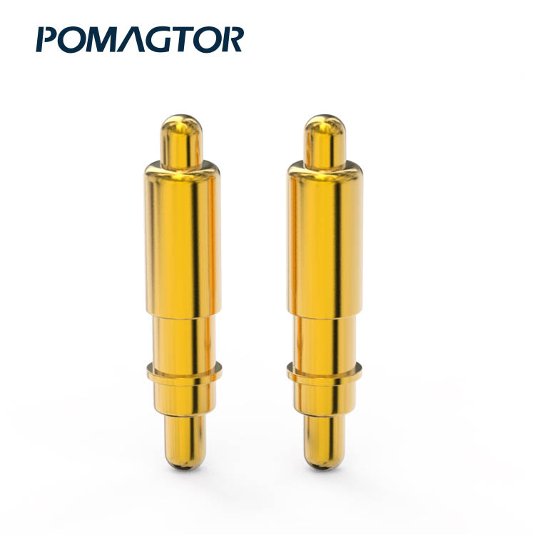 Double Headed Pogo Pin 1.8*8.6mm Stroke2.3mm(Per Contact): 100-150gf -40~150°C 1A 12V