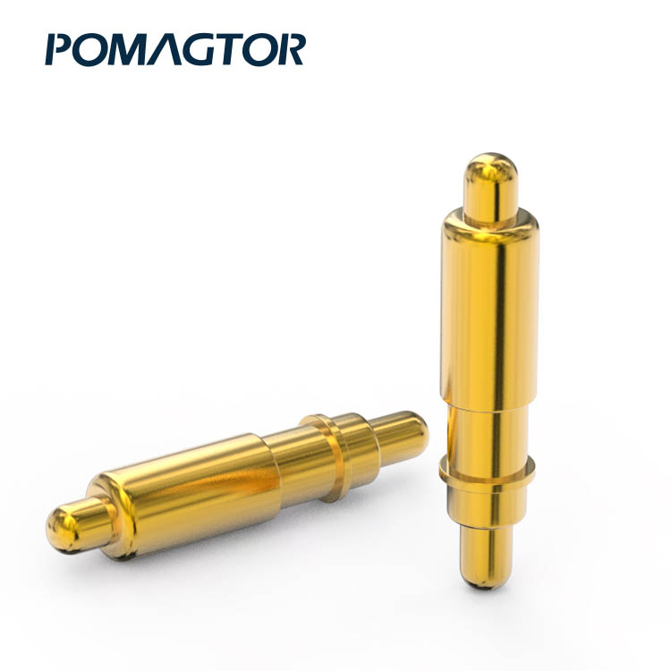 Double Headed Pogo Pin 1.8*8.6mm Stroke2.3mm(Per Contact): 100-150gf -40~150°C 1A 12V