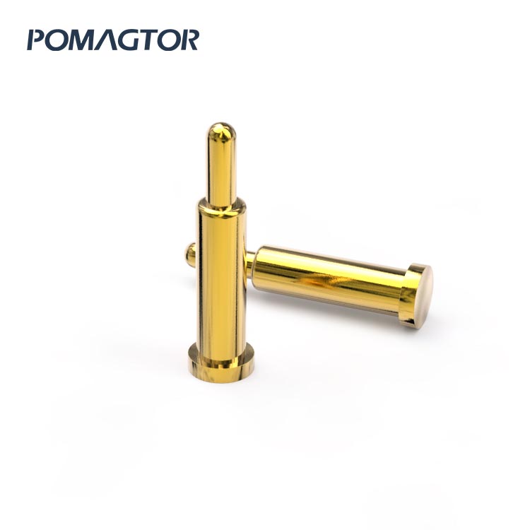 SMT Pogo Pin 2.0*7.5mm Stroke0.9mm(Per Contact): 100±150gf -40~150°C 1~1.65A 12V