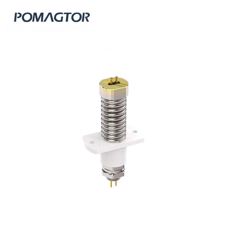 Large Current Pogo Pin 18.0*81.0mm Stroke6mm(Per Contact): 300±50gf -30~85°C 60A 220V