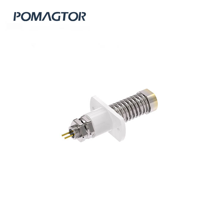 Large Current Pogo Pin 18.0*81.0mm Stroke6mm(Per Contact): 300±50gf -30~85°C 60A 220V