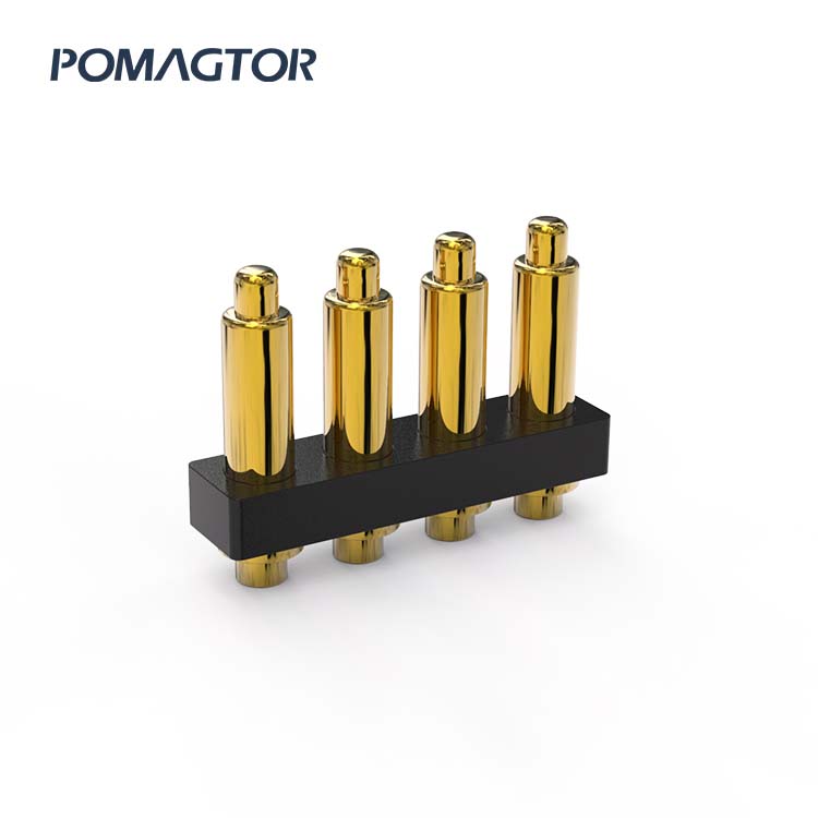 DIP Pogo pin connector 3Pin Stroke0.6mm(Per Contact): 60±5gf -30~85°C 1A 12V