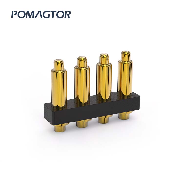 DIP Pogo pin connector 3Pin Stroke0.6mm(Per Contact): 60±5gf -30~85°C 1A 12V