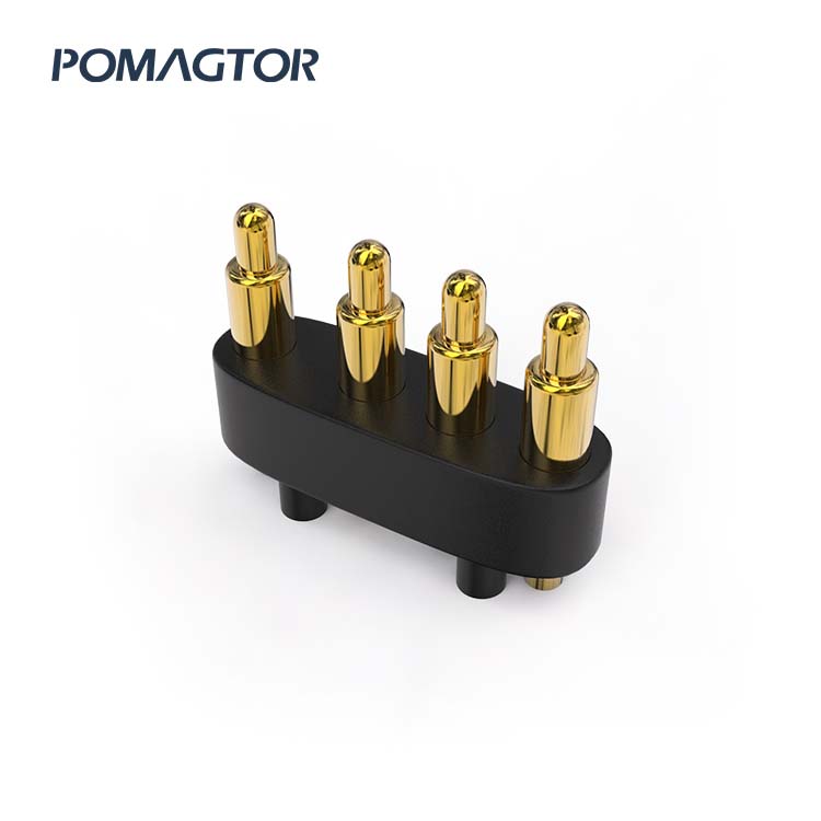 DIP Pogo pin connector 3Pin Stroke0.95mm(Per Contact): 150±5gf -30~85°C 1.5A 12V