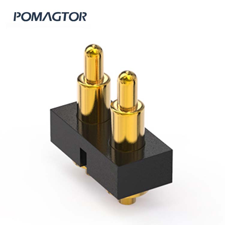 DIP Pogo pin connector 2Pin Stroke1.0mm(Per Contact): 35±20gf -30~85°C 1A 36V