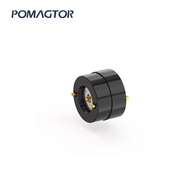 Magnetic connector 10mm 2Pin Battery charging connector -30~85°C 2A 5V