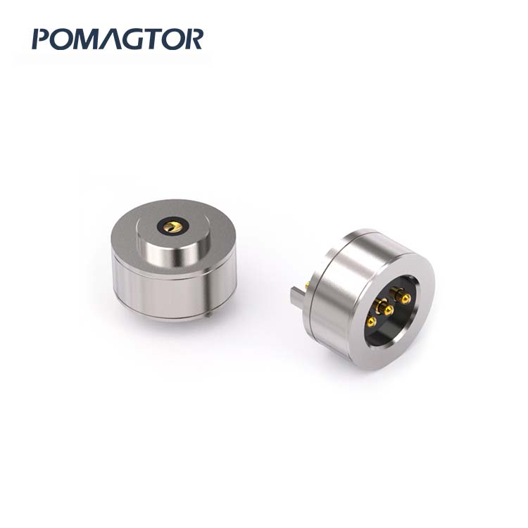 Magnetic connector 10mm 3Pin Smart clothing charging -30~85°C 2A 5V