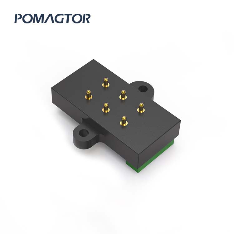 Magnetic connector 6Pin High current connector -30~85°C 1.2A 12V