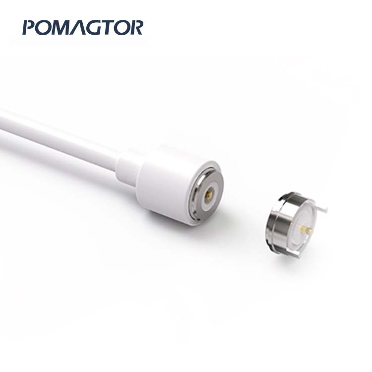 Magnetic data line 7.4mm 2Pin Clothing charging cable -30~85°C 2A 5V