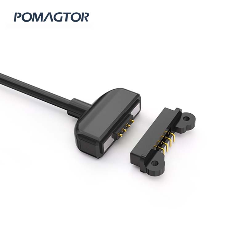 Magnetic data line 4Pin Waterproof connector charging data cable -30~85°C 3A 5V